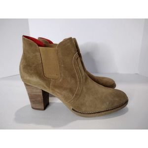 Gap Ankle Boots Womens 11 Bootie Shoes Chelsea Browm Suede